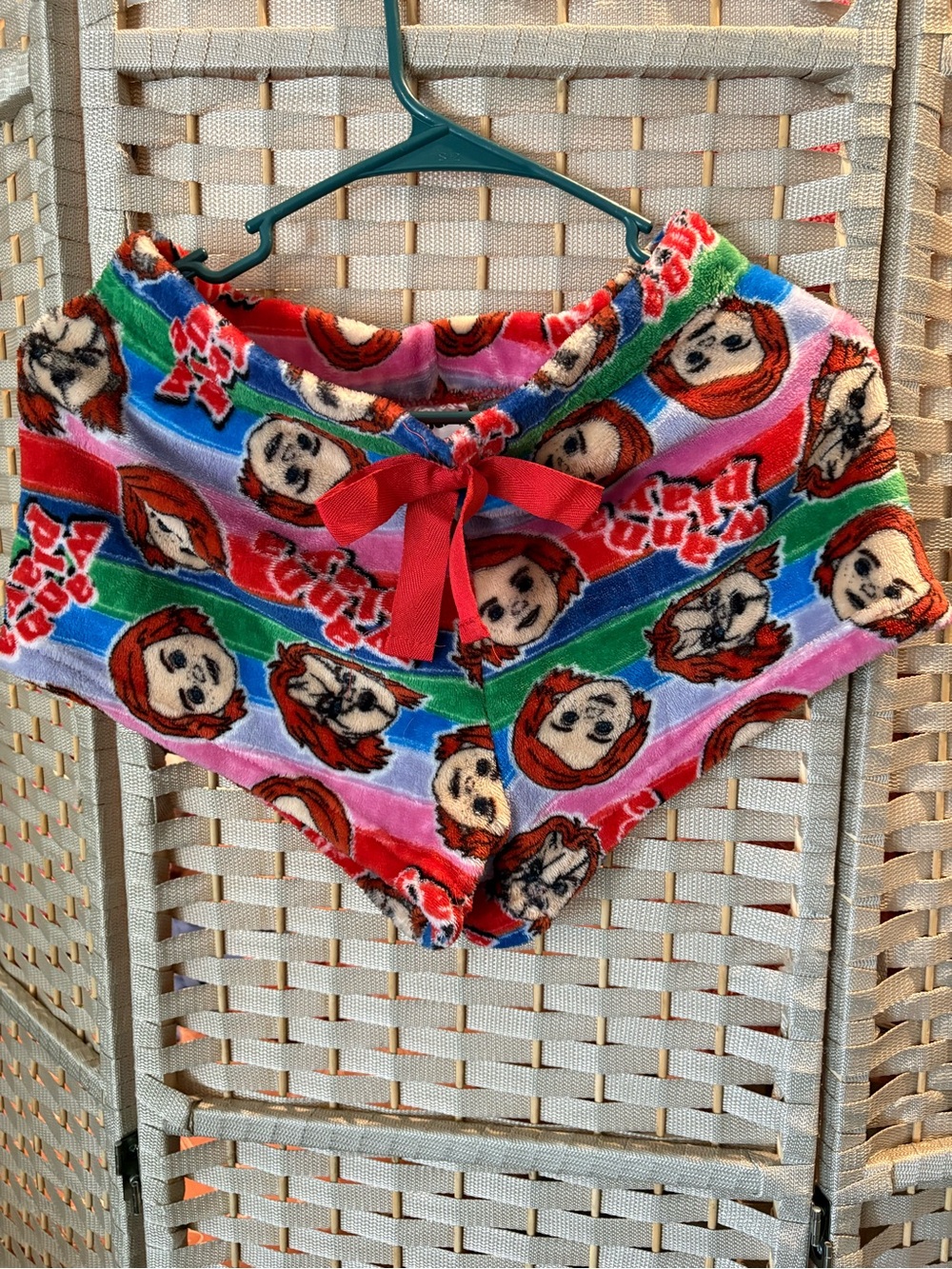 Plush Multicolor Women’s Lounge Shorts with Drawstring
